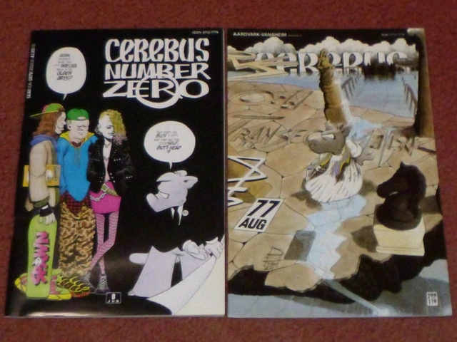 CEREBUS lot:  8 issues between #s 0 - 300  (Aardvark-Vanaheim, 1985-2004)