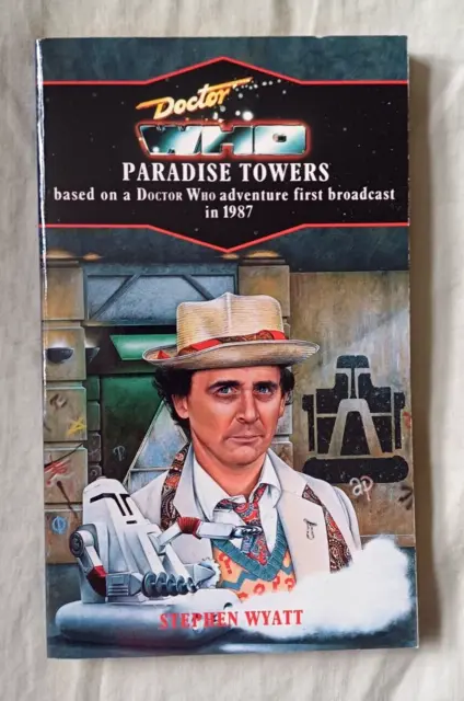 DOCTOR WHO PARADISE TOWERS Book Target (1991) Virgin Blue Spine Reprint VGC