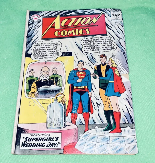 Dc National Action Comics #307 Superman Feat. Supergirl's Wedding Day Dec. 1963