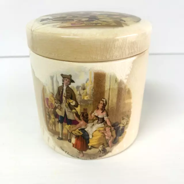 Sandland Ware Vintage Frank Cooper Oxford Jar With Lid  Made in England 10 cm