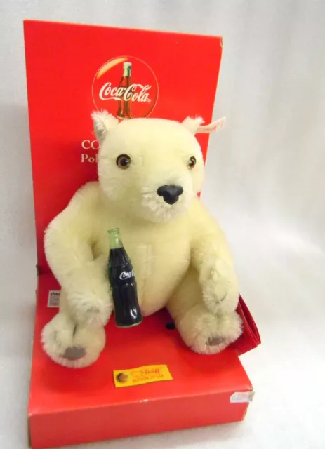 STEIFF EISBÄR Coca Cola Polar-Bear Teddy neuw. OVP Stofftier Plüschtier Sammler