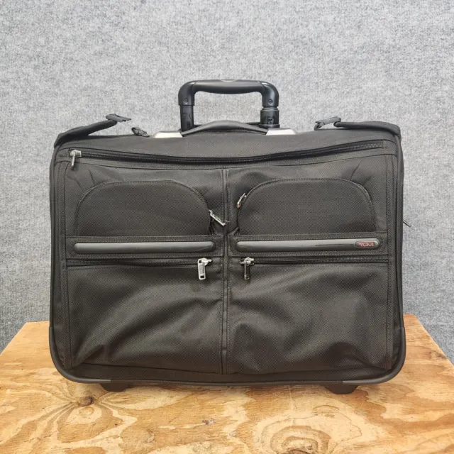 Tumi Alpha Black 2 Wheeled Carry-On Rolling Garment Bag 22033D4