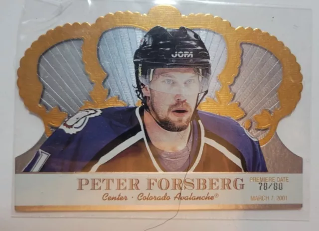 2000-01 Crown Royale Premiere Date #28 Peter Forsberg/80