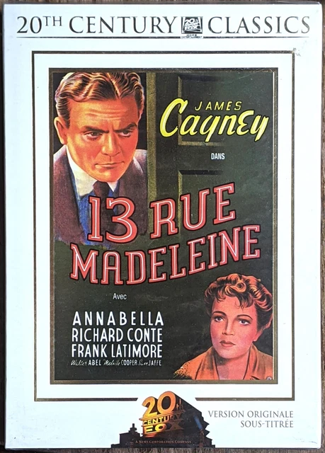 13 rue Madeleine  de  Henry Hathaway avec James Cagney - 20th Century Fox  1947