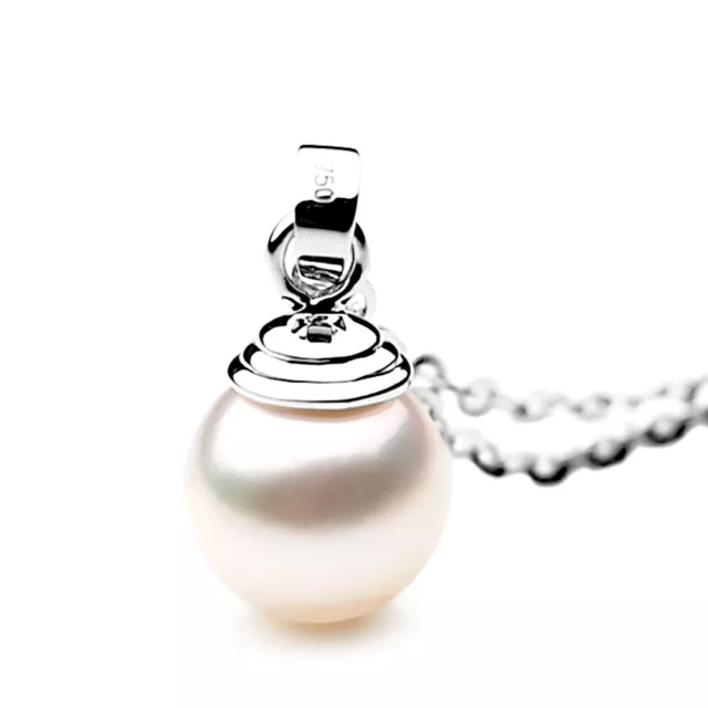 9 mm Akoya Pearl Pendants White Gold Pacific Pearls® Best valentine's day gifts