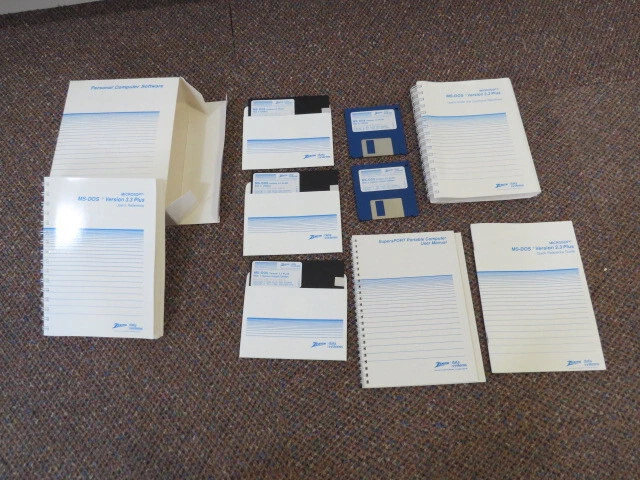 MICROSOFT MS-DOS VERSION 3.3 Plus OSB-81-4 English Rev:01 Zenith Data ...