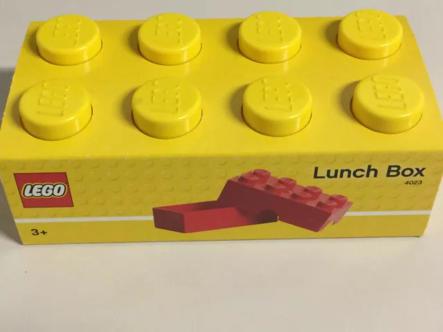 LEGO STORAGE 4023 YELLOW LUNCH BOX NEW STILL SEALED 200 x 100x 75 mm