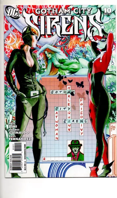 GOTHAM CITY SIRENS #10  (2010) Catwoman Harley Quinn Poison Ivy NM