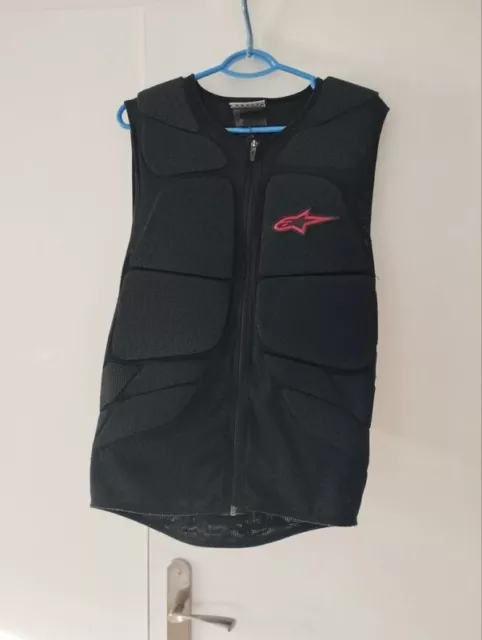 Veste de protection alpinestars track vest taille m avec dorsale et protection