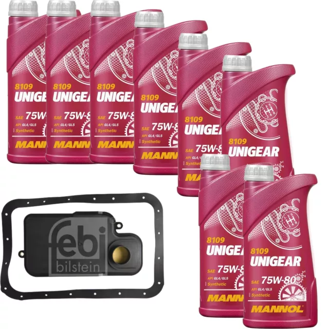 Mannol Unigear 75W-80 8L Febi Filtre à Huile de Transmission pour de Mitsubishi