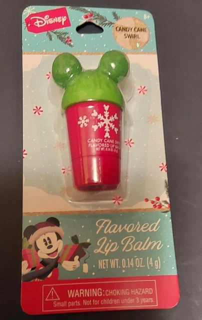 Disney Minnie and Mickey Holiday ~ CANDY CANE SWIRL Flavored Lip Balm ~ Sealed