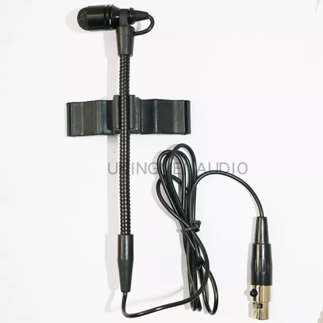 UHF 3Pin XLR Musical Instrument Microphone Condenser Mic System for Cello