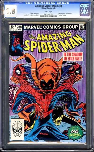 Amazing Spider-man 238 cgc 9.8 white pages 1st hobgoblin with tattoz marvel