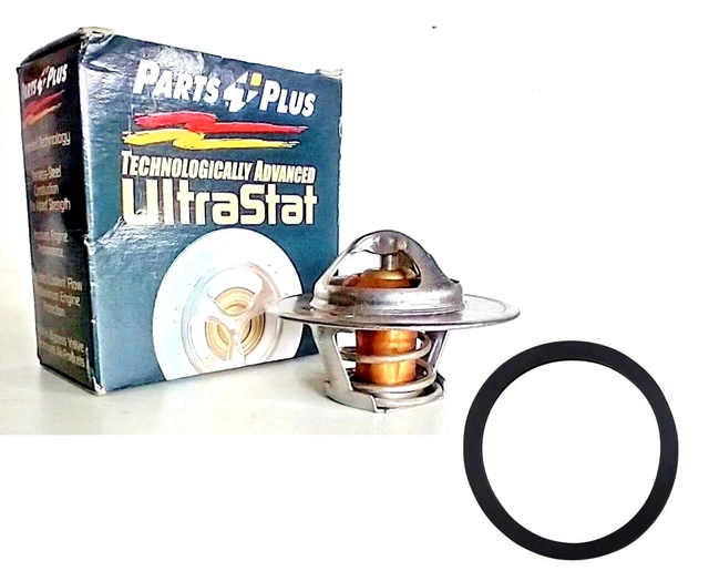 Engine Coolant Thermostat w/Gasket High Flow Ultrastat 180°F PARTS PLUS P 15358