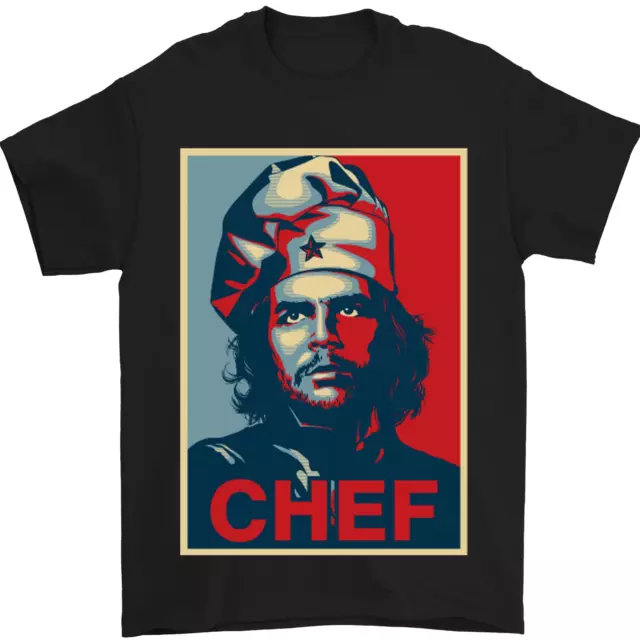 T-shirt da uomo divertente che chef cuoco barbecue 100% cotone