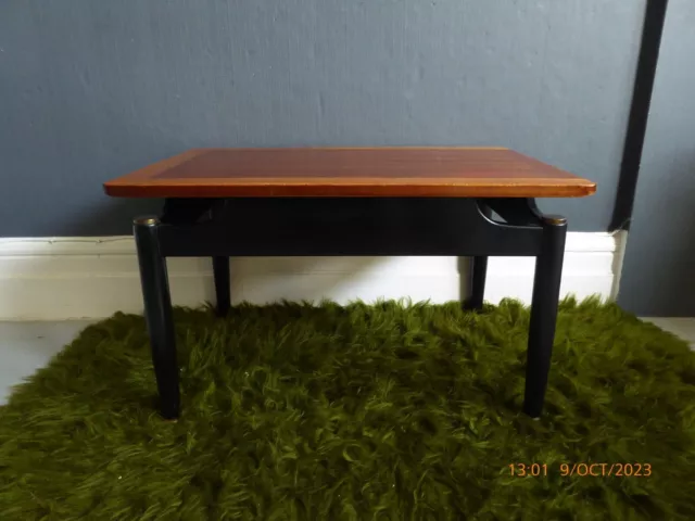 GPlan EGomme Librenza coffee table teak ebonised wood 1960s vintage mid century 2