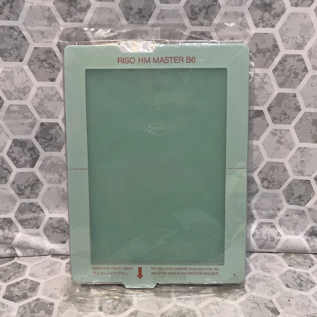 Hoja maestra de malla alta estampada RISO B6 x 5 para impresora de pantalla de papel sellada