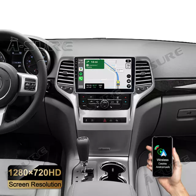 para Jeep Grand Cherokee WK2 2011-2013 Android 11 radio de coche Carplay GPS navegación 32 GB