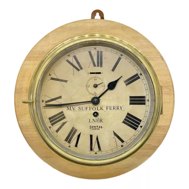 Lner London North Eastern Railway M.v. Suffolk Train Ferry Smiths Ships Clock