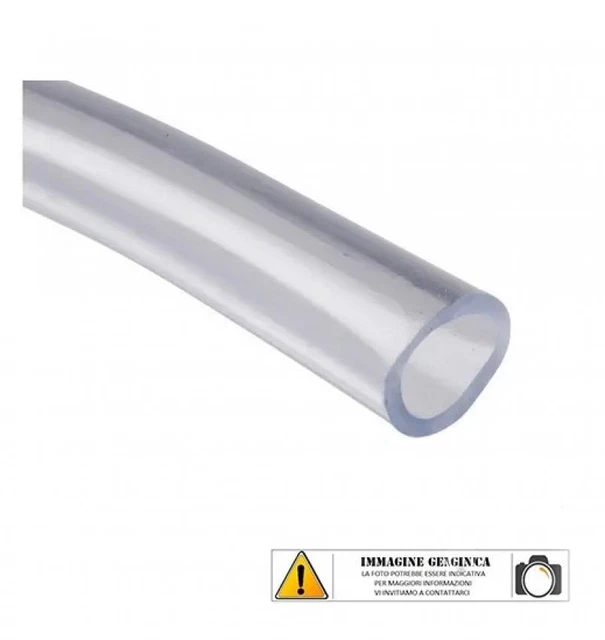 Tb08A01 Tubo Benzina D. 8X12 Poliuretano 5Mt (Trasparente)
