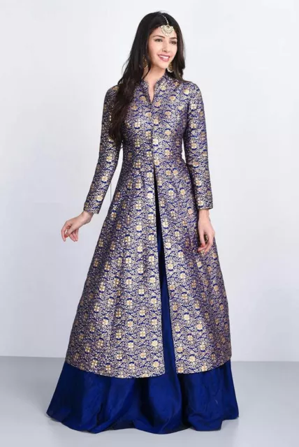 Fexty Women Printed, Striped Gown Kurta - Buy Fexty Women Printed, Striped Gown  Kurta Online at Best Prices in India | Flipkart.com