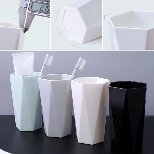 Soporte para cepillo de dientes de plástico nórdico vaso cómodo para el regalo diario