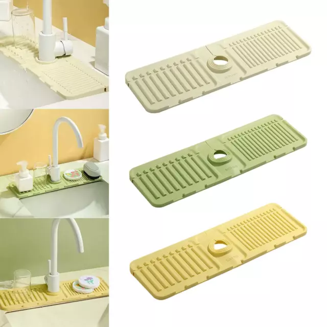 TAPIS DE VIDANGE d'évier de tapis de robinet de cuisine de silicone pour  EUR 14,17 - PicClick FR