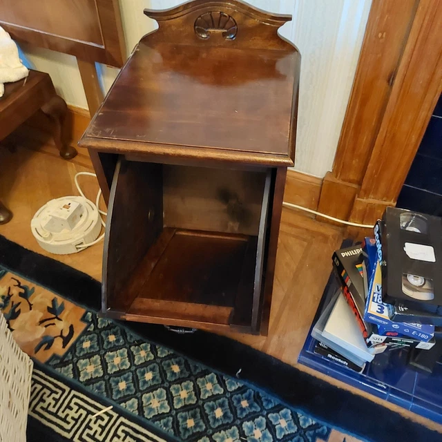 antique wooden coal scuttle