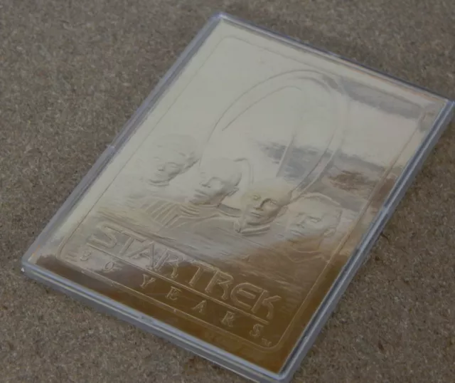 Star Trek 23 Karat Gold Card 30 years 1996 Individually numbered serial 02774.