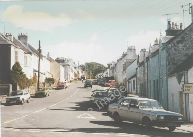 Foto 6x4 Main Street, St John's Town of Dalry en 1986 La señal de tráfico en t c1986