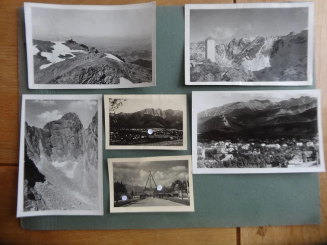 orig. Foto 2 WK Ostfront Polen Zakopane Bahnhof Feldpost Stempel Heim Offiziere