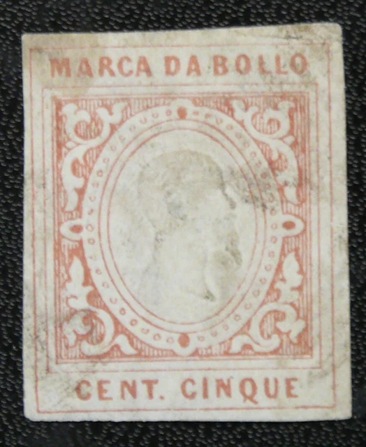 Timbre Italie : Marca Da Bollo / Timbre Fiscal - Cent. Cinque Orange - Bon Etat