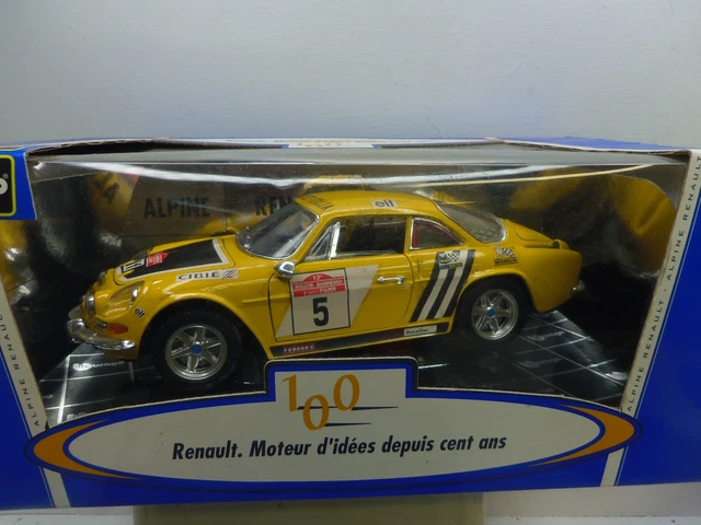Renault Alpine A110 1600S 1/16 Burago - Miniature Gris Métal (Sans Boîte)