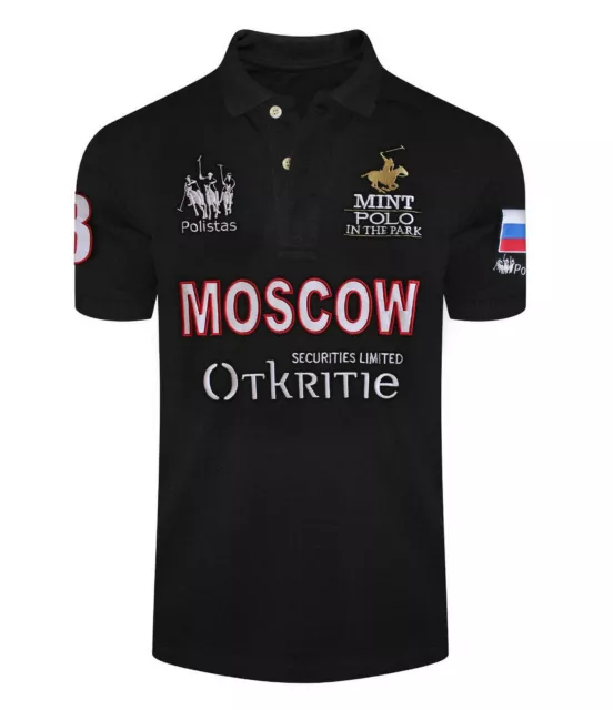 Polistas Childs  Moscow Black  Polo Shirt RRP £79.95 NOW £12.99