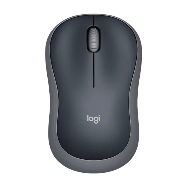 Logitech M185 Compact Design and Smooth Cursor Control Wireless Mouse Gray