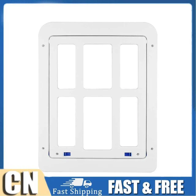 Puerta segura para mascotas con cerradura pantalla magnética exterior perro gatos ventana puerta casa entrar