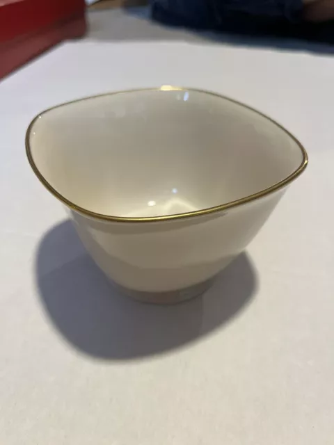 LENOX Fine China 4 1/4" Trinket Bowl with Gold Trim