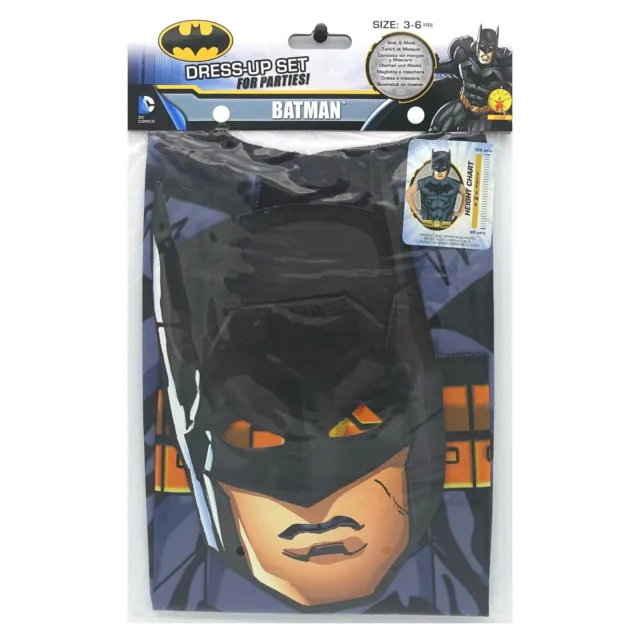 Batman Kostüm & Maske für Kinder / Dress-Up T-Shirt Jungen Karneval Fasching 3-6