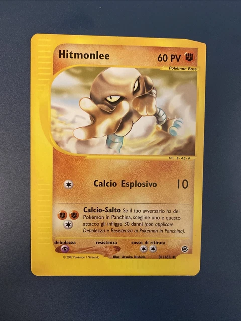 Pokemon Carte Old Non Commun Expedition Set Base Ita 81/165 Hitmonlee