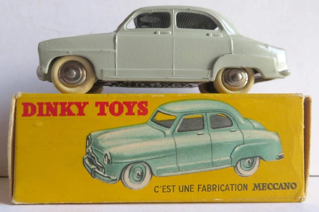 Dinky Toys Simca 9 Aronde 1/43 – Calandre Squale, Gris Toit Vert, Boîte D'origine