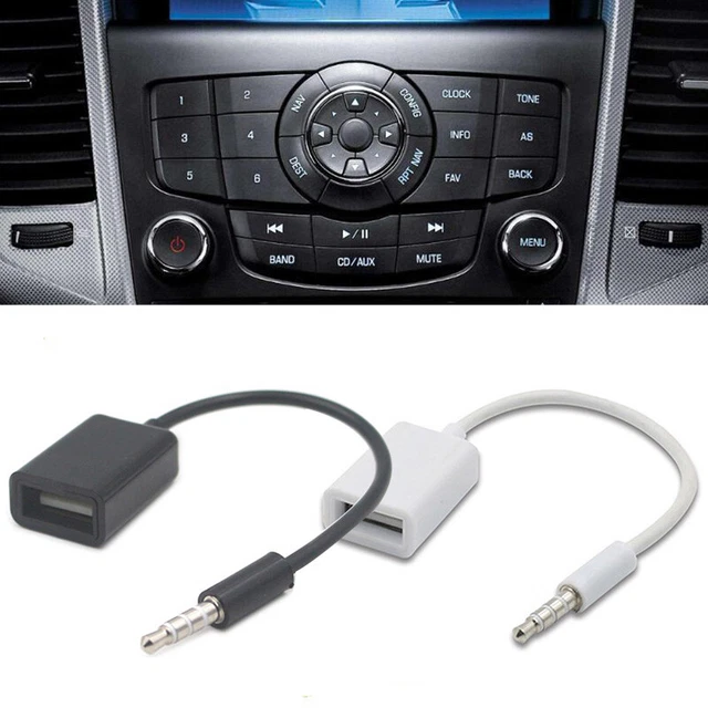 3.5mm Male Audio AUX Jack to USB 2.0 Type A Female OTG Converter Adapter Cable