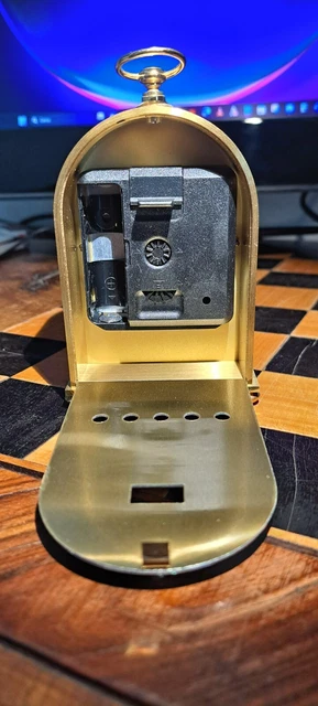 Sveglia vintage marca Kienzle in ottone 3