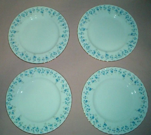 Royal Albert - MEMORY LANE - Bone China - SET of 4 - 8 1/8 Inch SALAD PLATE