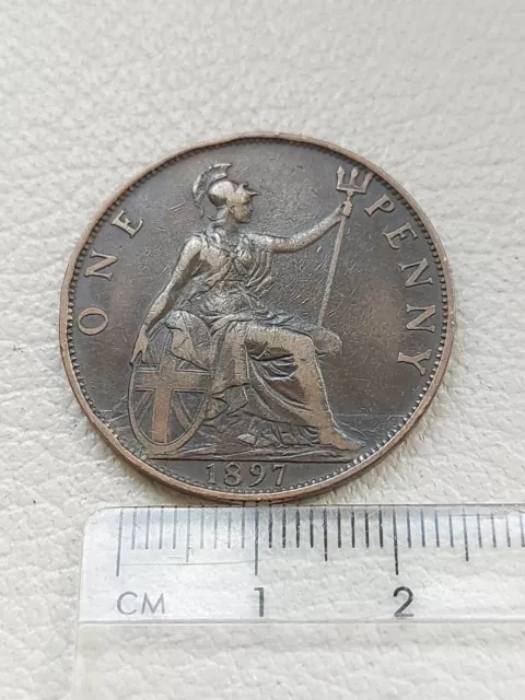 An 1897 Queen Victoria 1d One Penny Coin