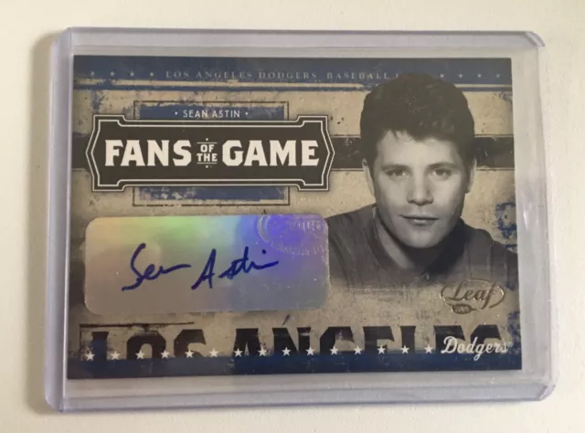 Sean Astin 2005 Fans of the Game Autograph Card #FG-1