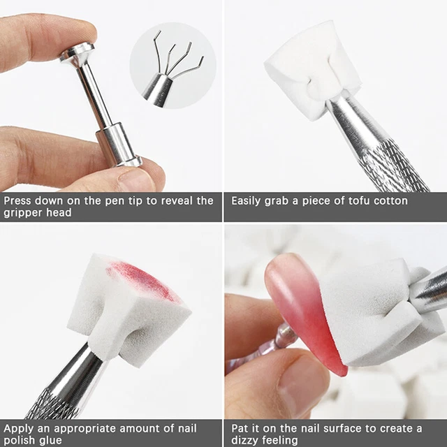 I nuovi mini blocchi nail art tofu accarezzano il cotone Y4