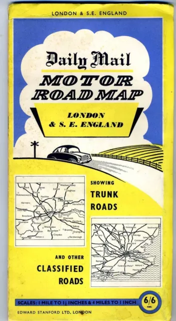 Daily Mail Motor Road Map  London & South East England