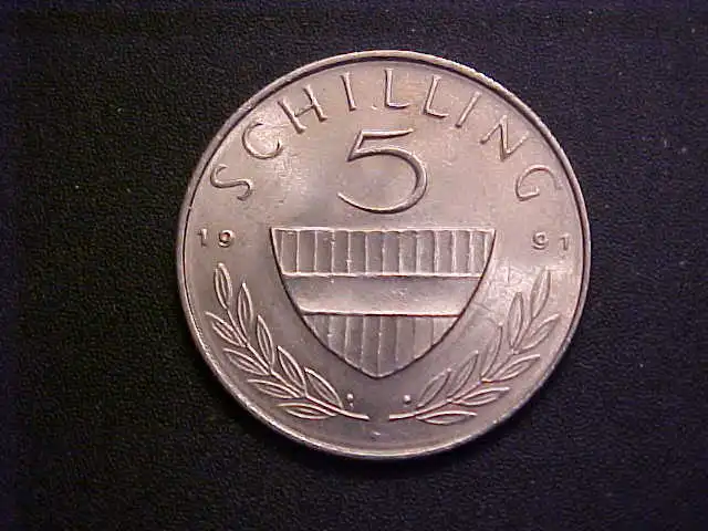 1991 Austria 5 Schilling KM# 2889a -Very Nice Choice BU Collector Coin!-d9096xtx