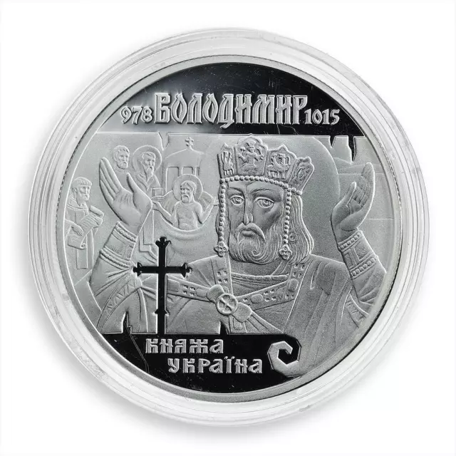 Ukraine 10 hryvnia Volodymyr Great Prince Kyivan Rus silver proof coin 2000