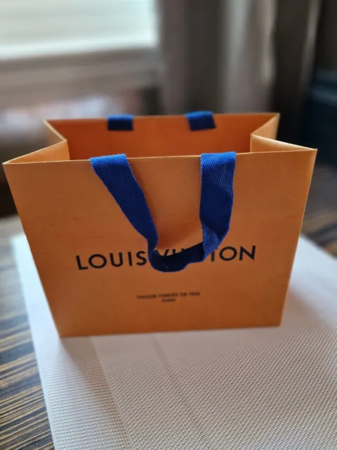 LOUIS VUITTON Shopping Gift Bag M edium Orange SIZE 10” X 8.5” X 6”  authentic